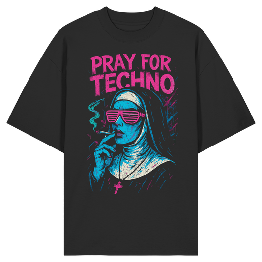 PRAY FOR TECHNO FRONTPRINT