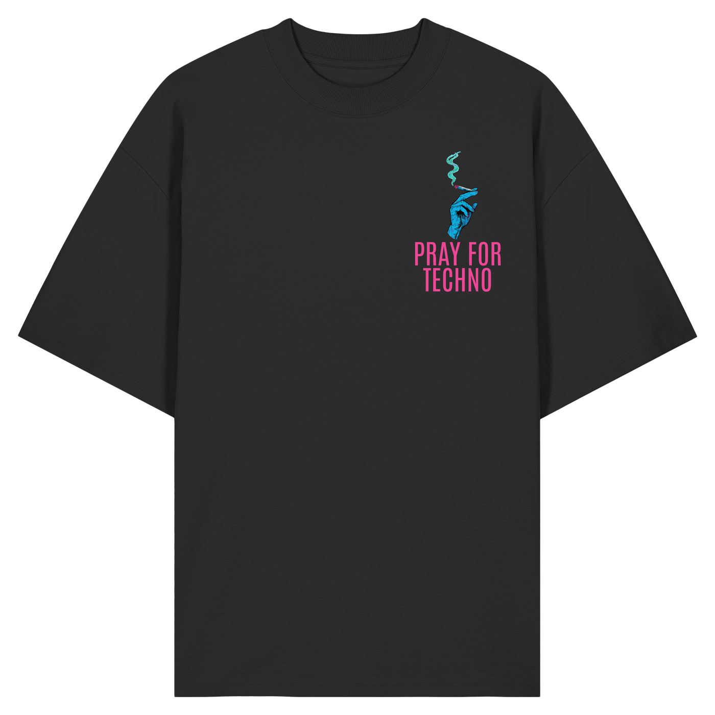 PRAY FOR TECHNO BACKPRINT