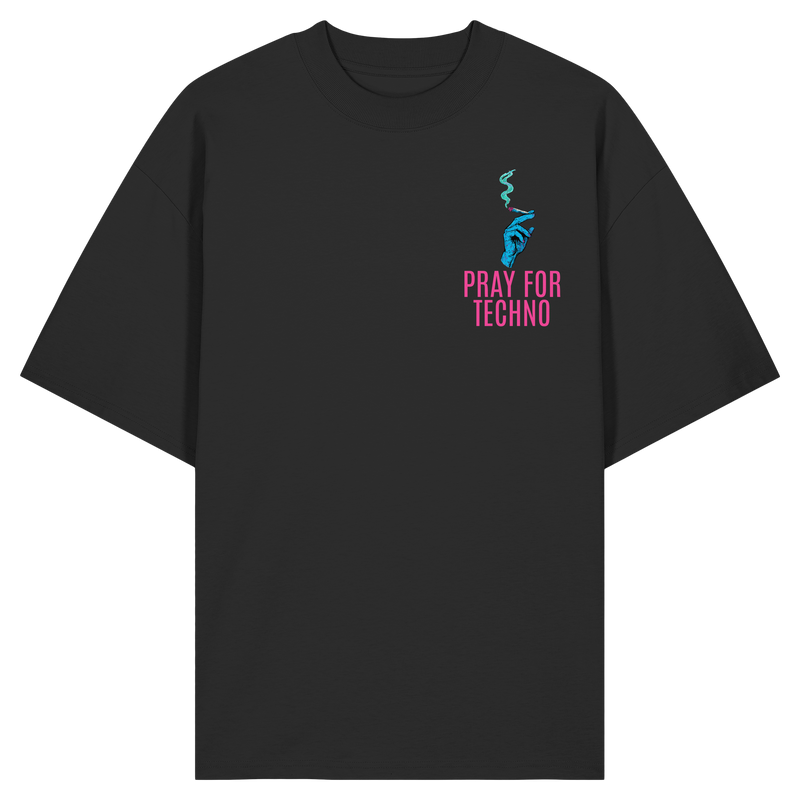 PRAY FOR TECHNO BACKPRINT
